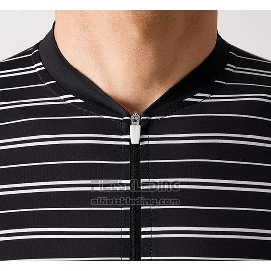2019 Fietskleding La Passione Stripe Zwart Korte Mouwen en Koersbroek